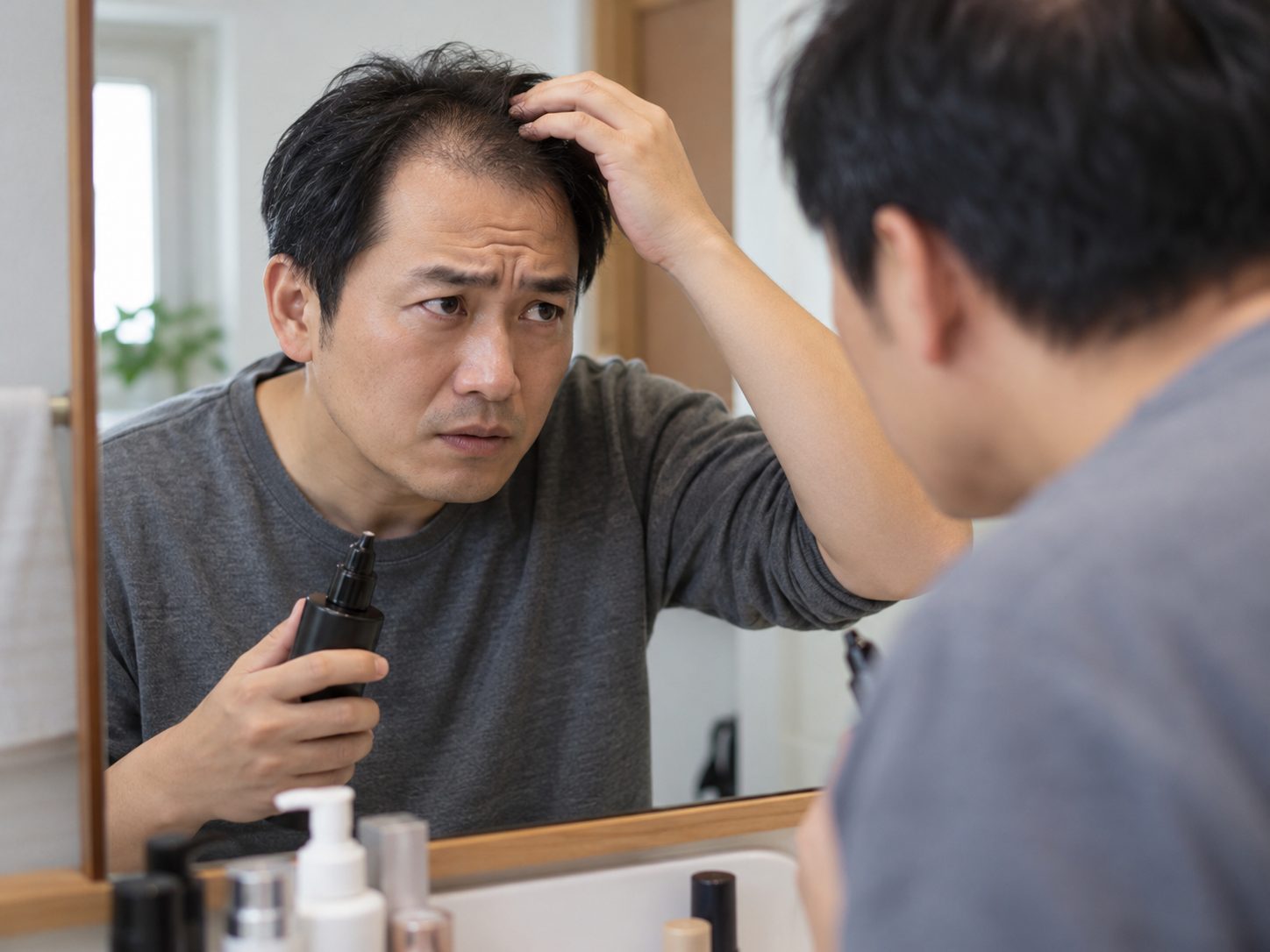 抜け毛が増えるイメージ
