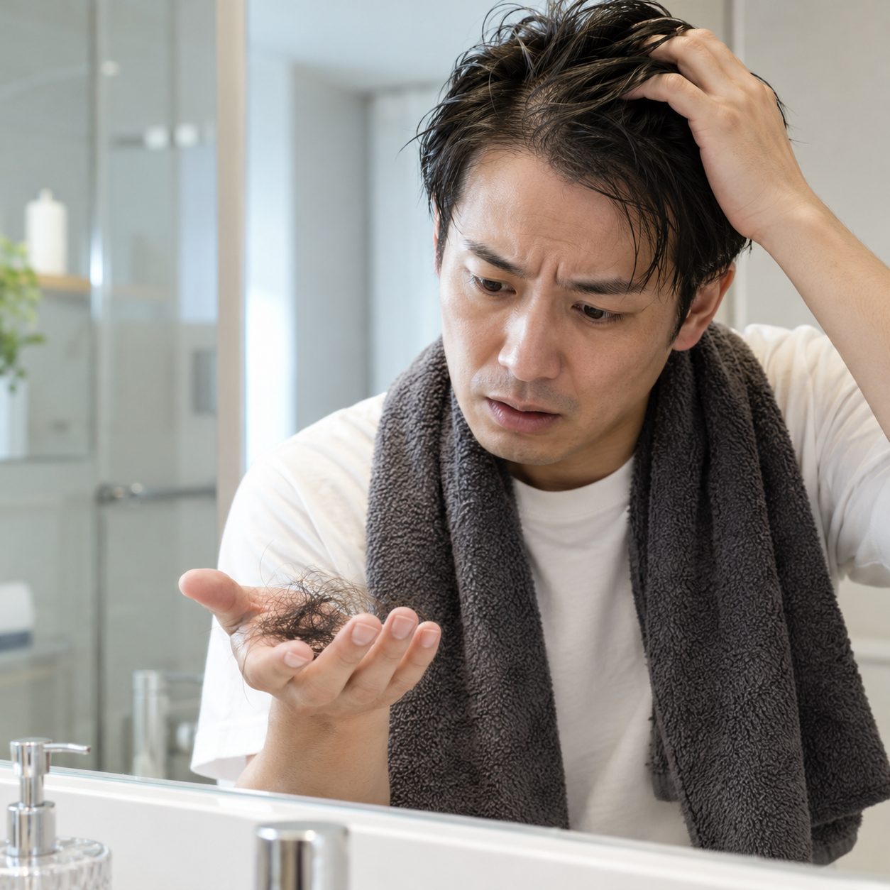 育毛剤の効果を感じられないイメージ
