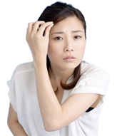 薄毛に悩む女性2