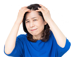 薄毛に悩む女性3