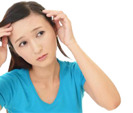 薄毛に悩む女性4